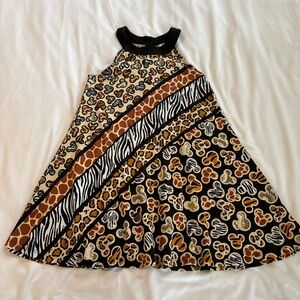 Girls Disney animal kingdom mickey animal print dress